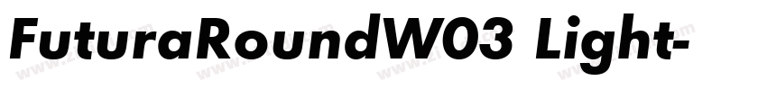 FuturaRoundW03 Light字体转换